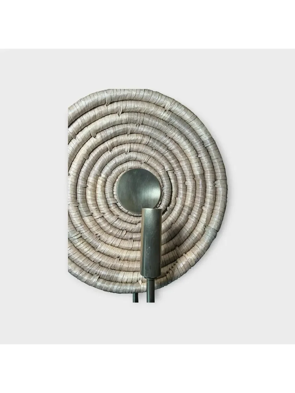 Mitzi Ashby Wall Sconce Rattan Wicker Aged Brass Boho Light Fixture 1 Light